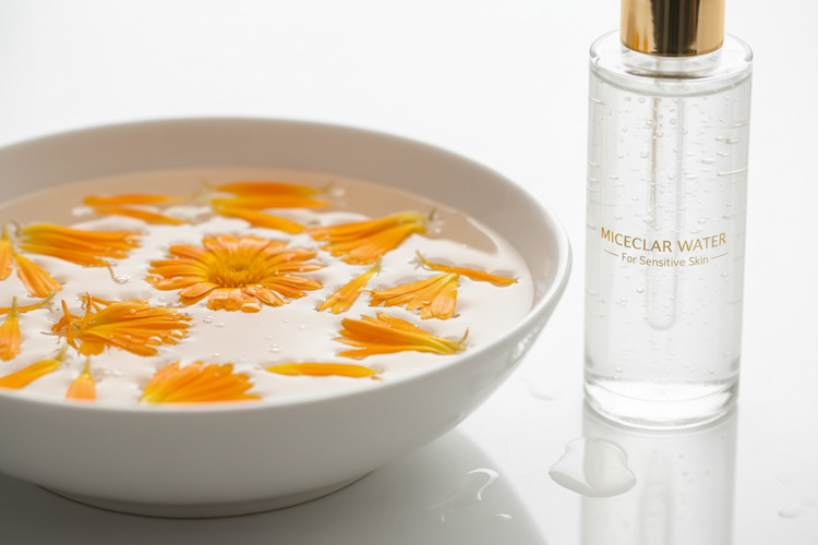 Eaux florales et eaux micellaires pour peaux sensibles & réactives.